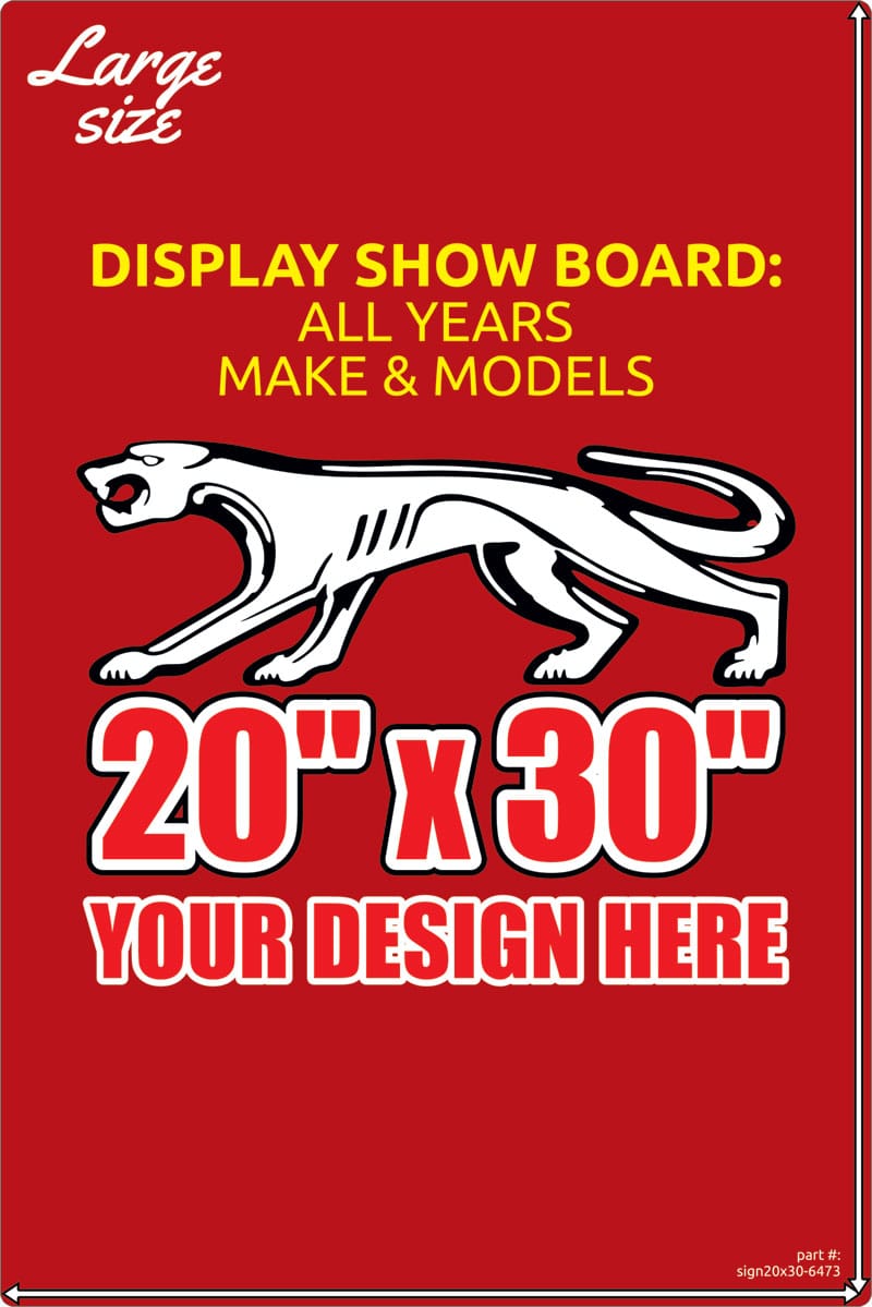 Metal Display Show Board Sign 20"x30" (sign20x30-6473-showboard)