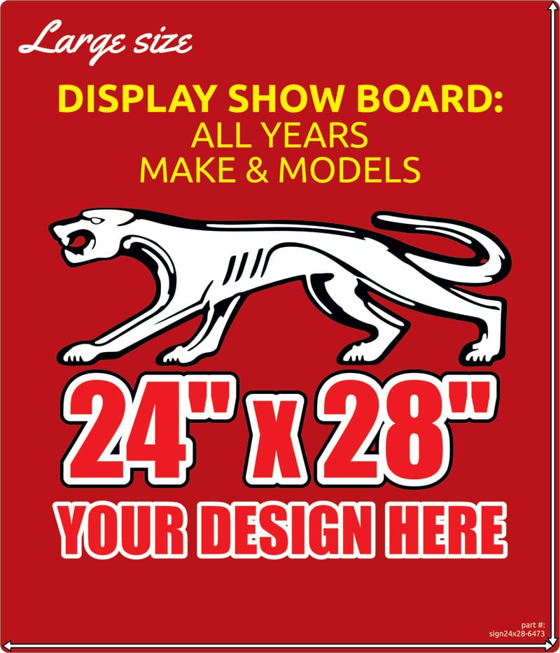 Metal Display Show Board Sign 24"x28" (sign24x28-6473-showboard)