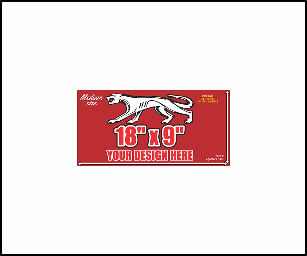 18″x9″ Sign