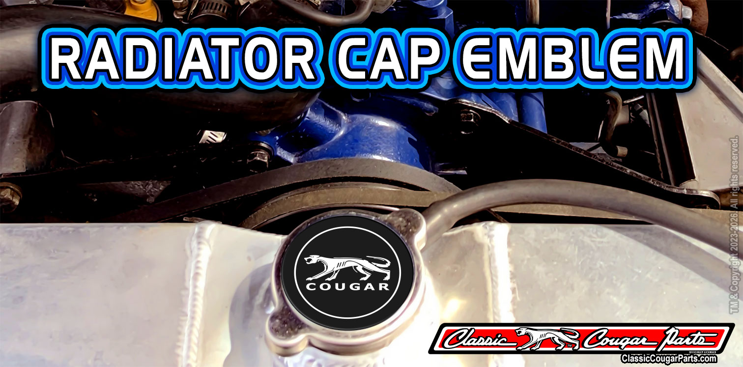 PREMIUM Cougar Cat Radiator Cap Emblem (Official Cougar brand)